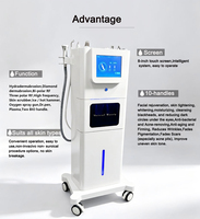 Appareil de beauté pour usage domestique, jet d'eau oxygénée, peeling, resserrement de la peau, traitement de l'acné, des rides, dermabrasion, soin du visage, machine faciale