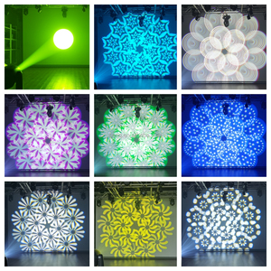 Chùm tại chỗ rửa 200W LED di chuyển đầu chiếu sáng LED di chuyển đầu 7 tĩnh 6 xoay gobos + 18 lăng kính - Product Image 4