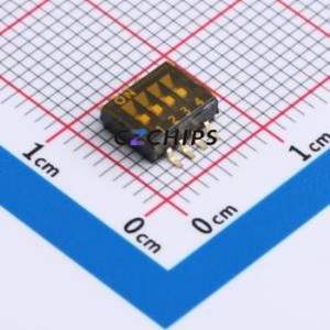 DSHP-04-R DIP Switch SMD Switch ( Number of Switch Sections: 4 )( Lead Spacing: 1.27mm )( Color: Black ) - Product Image 1