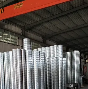 ducting ventilation galvanized stainless steel spiral round duct