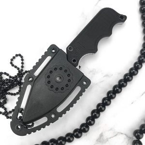 Mini couteau de survie d'extérieur à lame fixe droite, Full TANG, portable, pour camping et chasse, manche G10, DIY OEM, 5Cr15MoV, 53-57HRC - Product Image 4