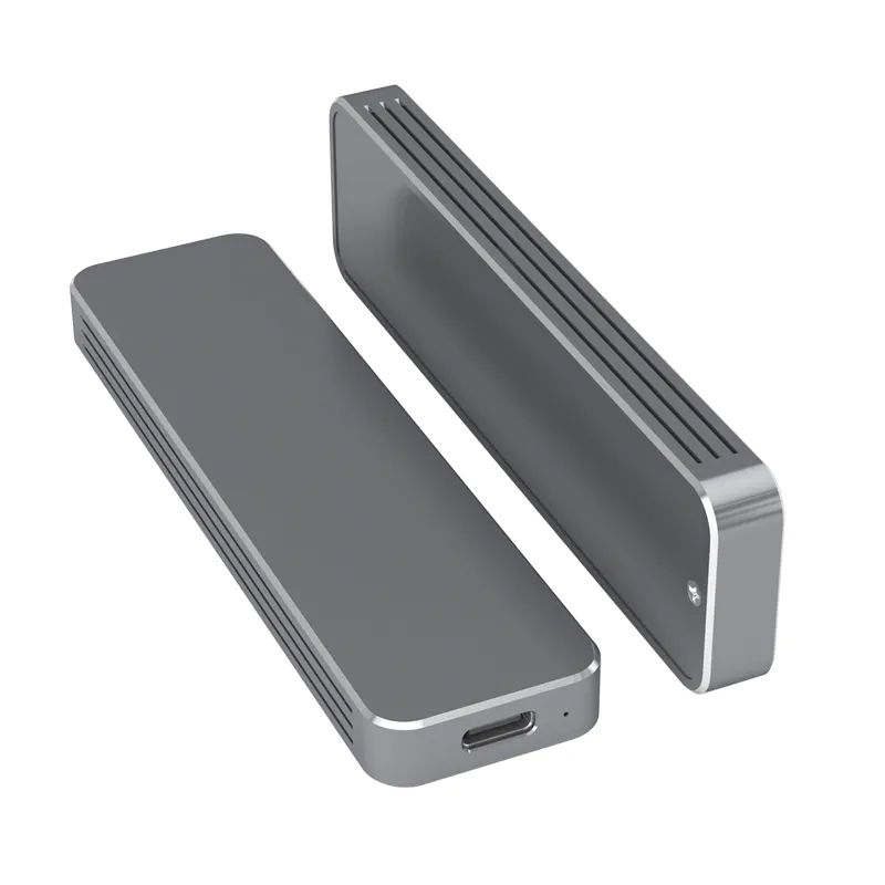 Aluminum M.2 NVME and SATA NGFF Enclosure Dual Protocol Gen 2 USB 3.1 M.2 SSD External Hard Disk Drive Adapter