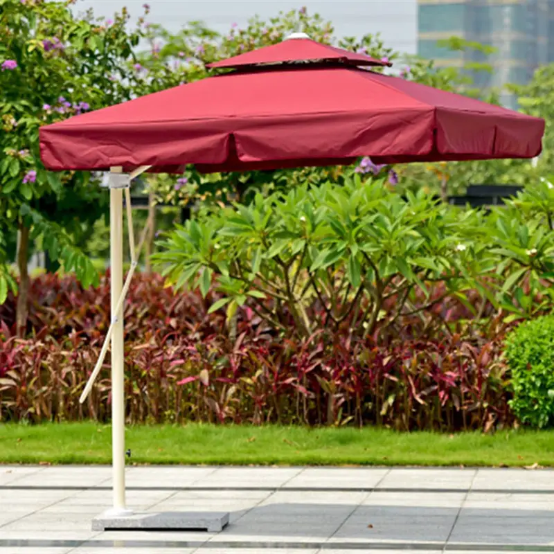 Customizable Outdoor Heavy Duty Banana Umbrella with Aluminum Alloy Frame - Waterproof Sunproof Foldable