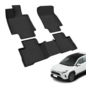 Custom car interior floor mats tpe foot rugs perfect 3d tpe car carpet floor mats for toyota rav4 lhd/rhd
