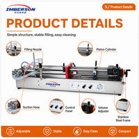 Machine de remplissage horizontale semi-automatique à tête unique de 5 à 250 ml pour flacons d'échantillons de sérum, huiles cosmétiques, remplisseuse à piston