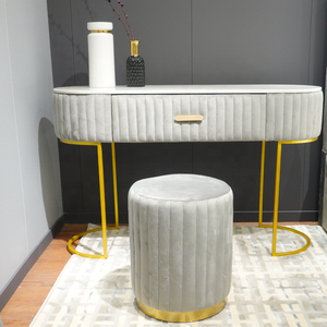 Giải phóng mặt bằng bán nhung ăn ghế nhung Bìa chân bước Giày phân với khung gỗ kim loại cơ sở - Product Image 3