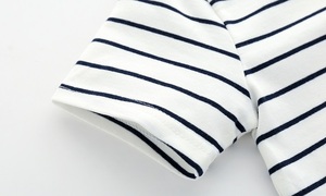 สินค้าขายดีในอาลีบาบา เสื้อยืดเด็กผู้ชายลายการ์ตูนพิมพ์ลายทาง ผ้าดรายฟิต คอตตอนอียิปต์ 100% - Product Image 3