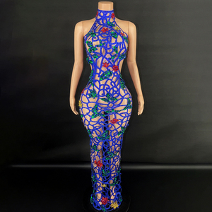 Mode Kleid Sexy <span class=keywords><strong>Prom</strong></span> Kleider Abendkleid Party In Schwarzen Kristallen Elegante <span class=keywords><strong>Online</strong></span> Damen Kleidung Einkaufen - Product Image 5