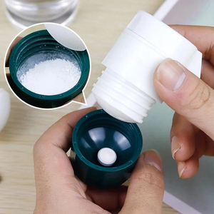 Vente en gros : Coupe-comprimés portable 4-en-1 avec boîte de rangement et broyeur pour médicaments en poudre - Product Image 2