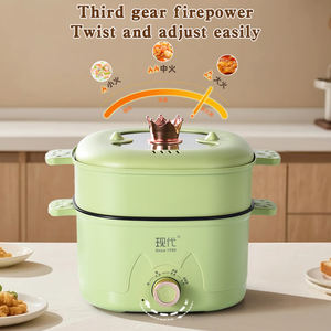 Cocotte Électrique Antiadhésive Multifonction Grande Ourse 28 CM, Cuiseur Vapeur en PP - Product Image 5