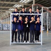 Étagère réglable sans boulons Shibang 500 kg, 2000*600*2000 mm, unité à 4 niveaux, en acier métallique, pour entrepôt