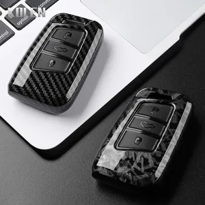 Funda de fibra de carbono ABS para llave de coche, accesorios para VW Volkswagen Passat B8 Magotan, Skoda Superb A7 Kodiaq, soporte para asiento - Product Image 4