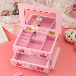 Caja Musical <span class=keywords><strong>de</strong></span> Madera Personalizada con Bailarina para Niñas, Caja Musical <span class=keywords><strong>de</strong></span> <span class=keywords><strong>Ballet</strong></span>, Joyero, Regalo <span class=keywords><strong>de</strong></span> Cumpleaños al por Mayor - Product Image 2