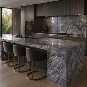 UNION Durable Blue Bahia Granite Slab Polished for Living Room Staircase Workshop Villa Bedroom Park Modern Design - Product Image 4