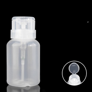 Flacon distributeur à pompe à pression vide en plastique pour dissolvant de vernis à ongles, maquillage, alcool, liquides - Product Image 2