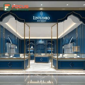 Fabricante de Sistemas de Exhibición de Joyería de Lujo Personalizados, Mostrador de Exhibición para Tiendas con Superficie Pulida - Product Image 1