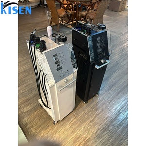 หวีนวดไฟฟ้า Kisen พร้อมฝาครอบสแตนเลสสำหรับอบไอน้ำ สร้างฟองสบู่ สปาอโรมา พร้อมสเปรย์ออกซิเจนสำหรับหนังศีรษะและเส้นผม - Product Image 1