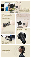 Audífonos Inalámbricos LX13 con Control Remoto para Teléfono, Cancelación de Ruido ENC, Chip Bluetrum Hi-Fi Estéreo, Bluetooth V5.4