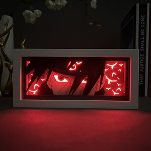 Boîte lumineuse 3D en papier découpé, marque privée OEM ODM, lampe de nuit LED 16 couleurs, batterie USB, pour cadeau promotionnel d'entreprise - Product Image 5