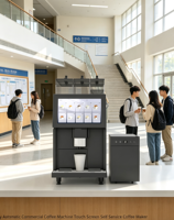 Machine à café commerciale entièrement automatique de comptoir 2026 en promotion, avec écran tactile et service en libre-service