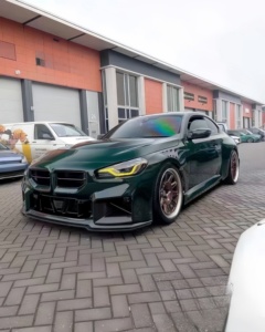 Para <span class=keywords><strong>2023</strong></span> BMW M2G87, capó de fibra de carbono seco mejorado, estilo AP, kit de carrocería de capó ligero de alta calidad - Product Image 2