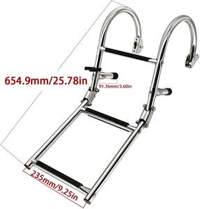 Corrimano per scale in acciaio inossidabile di alta qualità 2 + 1 accessorio per attrezzature Marine scaletta pieghevole per barche - Product Image 2