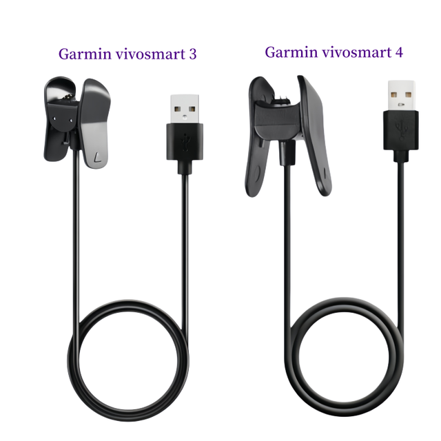 USB Data Charger Cable for Garmin Vivosmart 3 4 Smart Watch 1M Length Fast Charging Cable with PVC & TPE Jacket