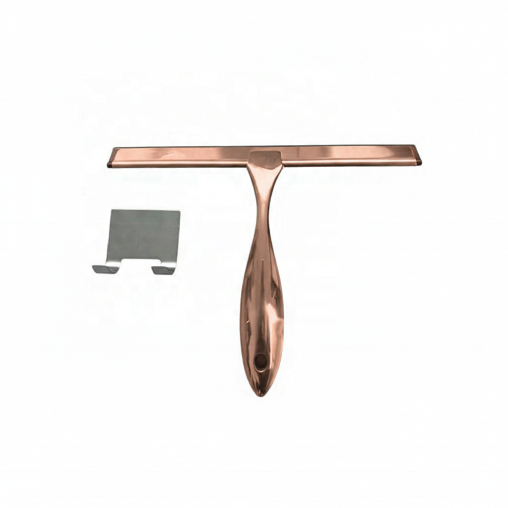 BX New Design Stainless Steel Bathroom Squeegee Mirror Window Glass Wiper Cleaning with Zinc Plated and Non-slip Handle · image 2