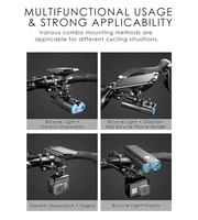 Dudukan Ponsel Sepeda Gaciron Tahan Air Ringan dari Aluminium Alloy Fleksibel dan Dapat Disesuaikan