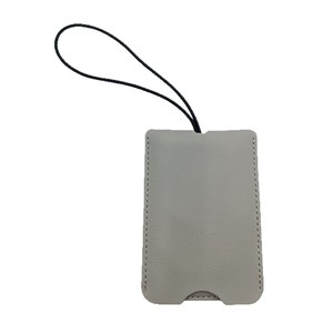 Etiqueta de cuero para equipaje, doble capa, PU, resistente al agua, portátil, color sólido, accesorio de viaje - Product Image 5
