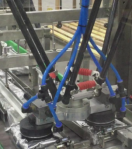 Robot d'emballage automatique mécanique à 4 axes pour l'emballage de biscuits, 12 sacs/min, manipule boîtes et cartons