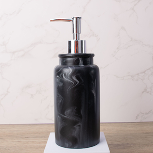 काले संगमरमर नज़र राल 5pcs गृह सजावट बाथरूम सामान सेट स्नान सेट साबुन औषधि और टूथब्रश धारक - Product Image 2