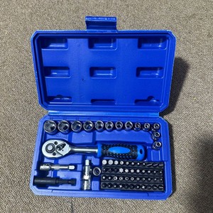 Auto Repair Tool Set 82 Pc Cr-V <b>Socket</b> Wrench <b>Ratchet</b> Bit Kit 4-14 Mm For Mechanical And Vehicle Use - Product Image 2