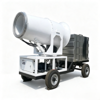 Canon à brouillard électrique monté sur camion pour le nettoyage des routes et la suppression de la poussière, portée 30-60M, pour le lavage et le pulvérisation de brume lors de la balayage des autoroutes municipales