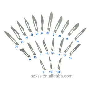 Medical Small No.3 100Pc Packing Fixed Ophthalmic Scalpel Streil Micro Surgical Surgery Blades With Handle Price
