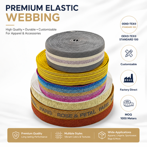 Bande élastique décorative unie Aoya en <span class=keywords><strong>fil</strong></span> d'or et d'argent <span class=keywords><strong>pour</strong></span> côtés <span class=keywords><strong>de</strong></span> pantalon, en polyester/nylon, ajustement confortable <span class=keywords><strong>pour</strong></span> vêtements <span class=keywords><strong>de</strong></span> maison - Product Image 1
