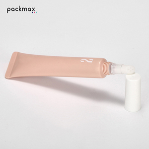 Custom silicone <b>eye</b> cream/lip gloss tube — 15ml PE cosmetic packaging, 19mm diameter slant nozzle tube - Product Image 4