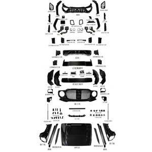 Kit Carrozzeria Stile <span class=keywords><strong>M</strong></span> per G-Class W464 G63 G500 2018-2022 in Carbonio a Secco con Fari, Paraurti, Cofano, Parafango, Spoiler, Diffusore per Facelift W463A G350 - Product Image 5