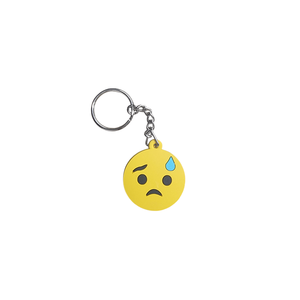 Llavero de PVC Suave Personalizado con Diseño de Emoticonos, Anillo de Goma para Llaves, Moldeado por Inyección 2D 3D, Impermeable, Flexible, Ecológico, con Logotipo Personalizado - Product Image 1