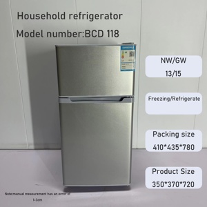 Mini Refrigerador <span class=keywords><strong>de</strong></span> Doble Puerta para Dormitorio Pequeño, Ahorro <span class=keywords><strong>de</strong></span> Energía, Ideal para Alquiler - Product Image 6