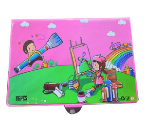 86PCS Рисование Живопись Подгонянная коробка упаковочная машина пластик Материал происхождения Тип записи красочный набор для детей - Product Image 6