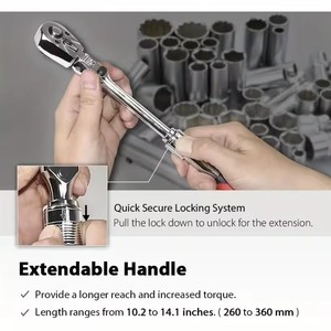 Cờ lê ratchet rút tự động 72 răng 1/4\" <span class=keywords><strong>3</strong></span>/8\" 1/<span class=keywords><strong>2</strong></span>\" thép carbon, tháo lắp nhanh, đa năng, dụng cụ sửa chữa OEM - Product Image 5