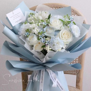 Papel <span class=keywords><strong>de</strong></span> Regalo Floral <span class=keywords><strong>de</strong></span> Color Sólido Mate, Papel Ouya Impermeable para Ramos y Regalos, Material <span class=keywords><strong>de</strong></span> Empaque para Flores - Product Image 3