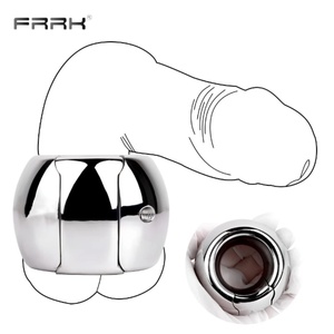 Anillos de Acero Inoxidable para Pene y Escroto, Anillo de Bloqueo de Esperma, Restricción de Eyaculación, Juguetes Sexuales BDSM - Product Image 3