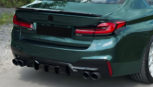 Diffusore Posteriore in Fibra di Carbonio per BMW Serie 5 G30 G38 M Sport 2017-2023, Stile M5, Spoiler in FRP - Product Image 5