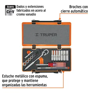 ชุดเครื่องมือช่าง 20 ชิ้น ขนาด 1/4 นิ้ว รุ่นมาตรฐาน กล่องที่ 2 - Product Image 1