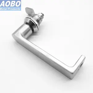 Stainless Steel Interior L Lever Door Handle for Construction Equipment Door