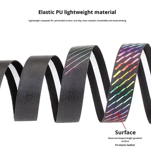 <span class=keywords><strong>Cinta</strong></span> de <span class=keywords><strong>manillar</strong></span> de bicicleta de carretera antideslizante degradado envoltura doblada para uso con bicicletas de carretera - Product Image 4