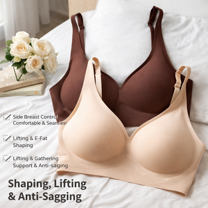 Sujetador <span class=keywords><strong>Push</strong></span>-<span class=keywords><strong>Up</strong></span> sin Costuras Estilo Europeo-Americano para Mujer, Copa Completa, <span class=keywords><strong>Escote</strong></span> en V <span class=keywords><strong>Profundo</strong></span>, Sin Aros, Espalda Hermosa - Product Image 6