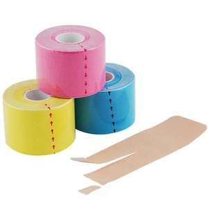 무릎 통증 완화 25cm 방수 의료용 장비 제조업체 산업용 컬러풀 스트립 키네시올로지 테이프 - Product Image 6